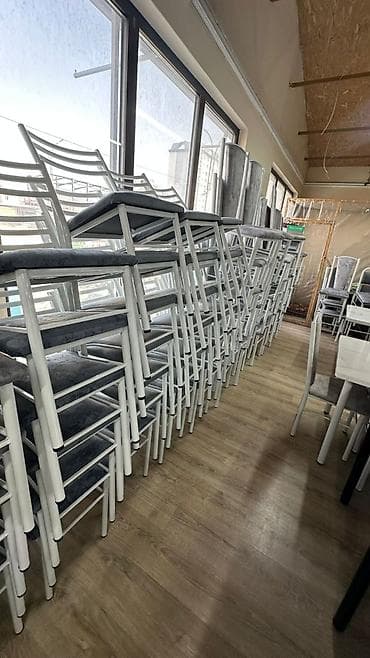 Лестницы и комплектующие: Стул для кафе, ресторанов, Железо, цвет - Белый — 1