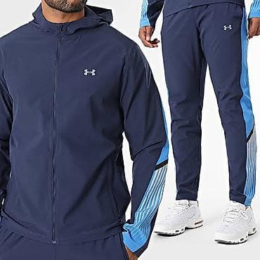 tech flece: Мужской спортивный костюм, L, XL, 2XL, Under Armour, Новый, цвет - Синий, Самовывоз, Платная доставка — 1