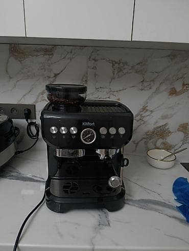 кофемашина kaffit: Кофейная станция Kitfort KT-7108 - Полуавтоматическая рожковая — 1