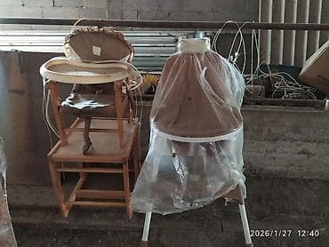 Балдардын кийим-кечелери жана бут кийимдери: Тамактандыруучу отургуч, Башка бренд, Жыгач, Отургучтун башка түрү, түсү - Күрөң — 1