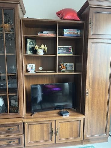 саунд бар: Стенка-шкаф, Тип стенки-шкафа: Модульная, Для зала, Особенности: С отделением под телевизор — 3