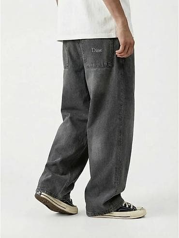 Мужские джинсы DIME карго/бэгги в стиле streetwear Посадка