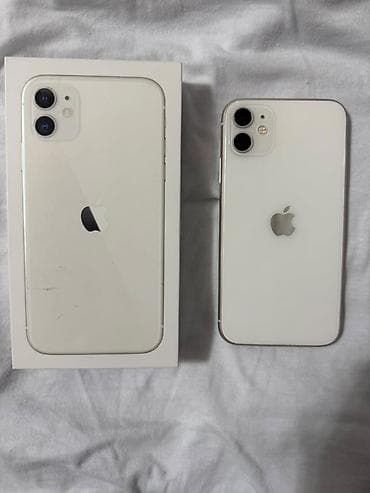 iphon 8 plus: IPhone 11, Б/у, 128 ГБ, White Titanium, Коробка, 75 % — 7
