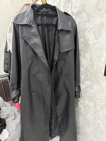 Плащ, Тренчкот, Двубортная модель, L, XL