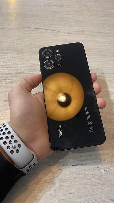 redmi 13a: Redmi, Redmi 12, Б/у, 128 ГБ, цвет - Черный, 2 SIM — 2