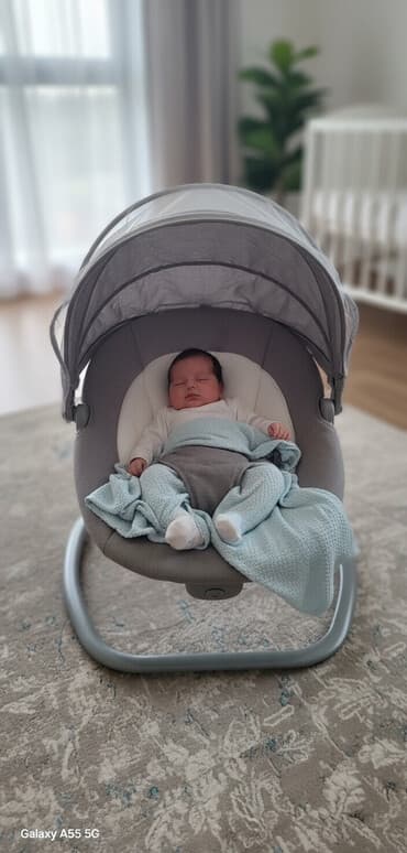 газон бишкек цена: Электрокачели-люлька Mastela с пультом - Формат 2‑в‑1: качели и — 1