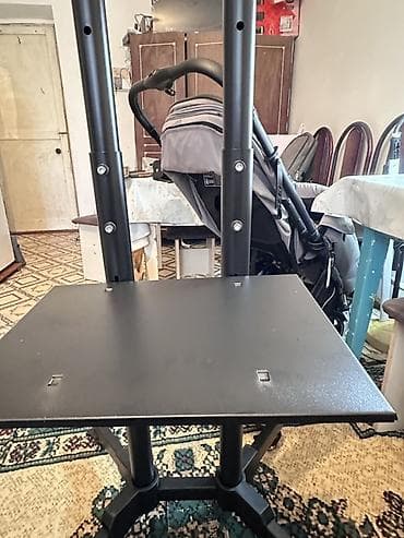 Оңдоп-түзөө жана курулуш: Телевизордун шкаф жана стенди, Полго орнотулма, Темир, түсү - Кара — 6