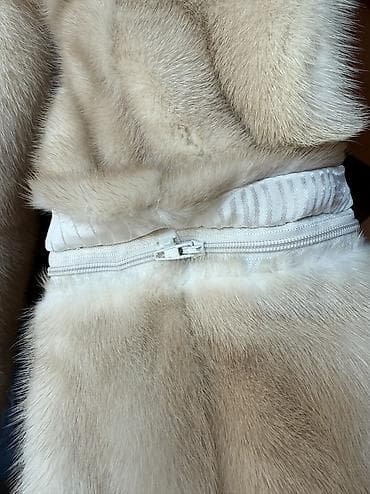 свадебную шубку: Шуба, Норка, По колено, С капюшоном, M — 6