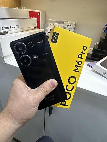 поко 65с: Poco M6 Pro, Б/у, 512 ГБ, цвет - Черный, 2 SIM — 1
