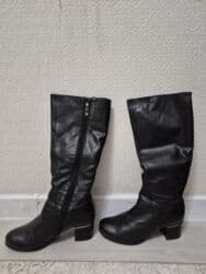 фирменный сапоги: Сапоги, 35, & Other Stories, Б/у, цвет - Черный, Самовывоз, Платная доставка — 1