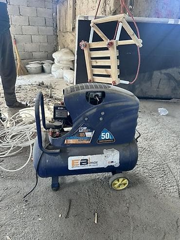Компрессоры: Компрессор EB Max EM-50B - Ресивер: 50 л - Мощность: 2.5 HP - Рабочее — 1