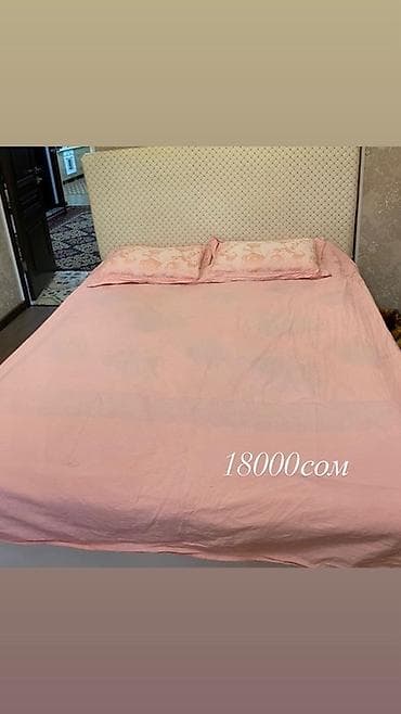 18000: Мебель и интерьер 1) Двуспальная кровать - Высокое мягкое изголовье с — 1