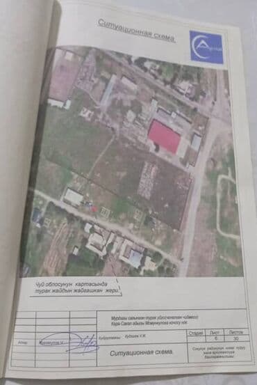 дом в районе кызыл аскер: 4 соток, Для строительства, Тех паспорт — 3