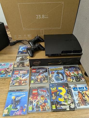 Продаю PS3 Slim в отличном состоянии. Приставка прошита (HEN), всё