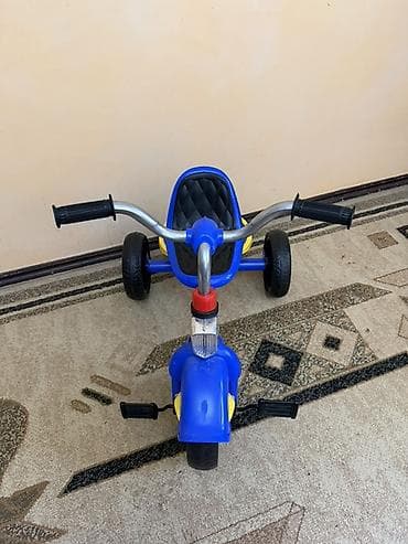 детский мотор: Детский трехколесный велосипед Super Trike - Яркий синий цвет с — 2