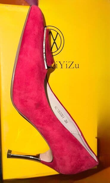 Туфли, 36, Б/у, цвет - Черный, Платная доставка, Самовывоз