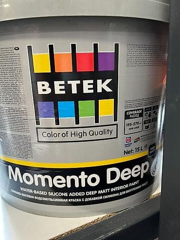 Внутренняя отделка: Водоэмульсионная краска Betek Momento Deep для внутренних работ с — 1