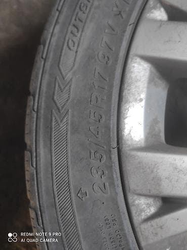 Комплект: 4 летних колеса Audi на легкосплавных дисках. срочно продаю — 5