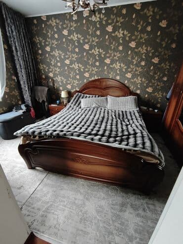 садовый дом: Спальный гарнитур, Б/у, Шкаф, Белоруссия, Дерево, Самовывоз, цвет - Коричневый — 8