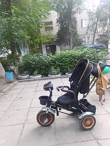 детский велоколяска: Детский трехколесный велосипед‑коляска (трансформер) с родительской — 4