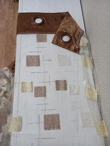 bed sheet: Тюль на люверсах, 1 шт. Размер: 240×270 см. Полупрозрачная сетка — 3