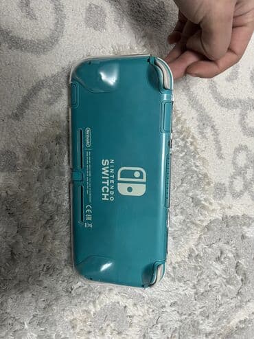 Sony PlayStation: Продаю прошитую с картой памяти 256гб Nintendo Switch Lite, бирюзовый — 2