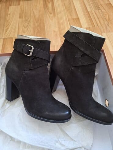 сапоги зимние женские натуральная кожа натуральный мех распродажа: Продаю ботильоны бренда Nursace, нубук, размер 37, только на узкую — 2