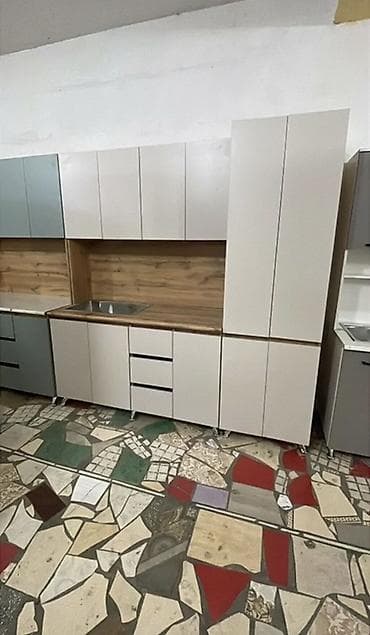 Мебель: Кухонный гарнитур, Новый, цвет - Серый, ДСП — 8