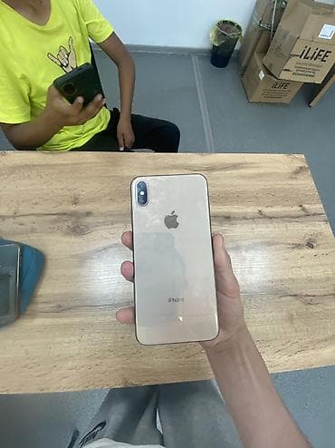 3 3: IPhone Xs Max, Б/у, 512 ГБ, Золотой, Зарядное устройство, Защитное стекло, Чехол, 100 % — 1