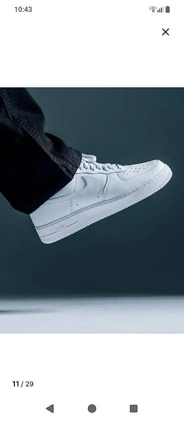 лоферы черные: Мужские кроссовки, 42, Nike, Новый, цвет - Белый — 4