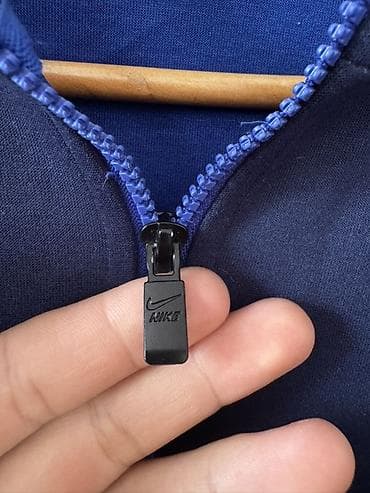 пошив верхней одежды: Мужская толстовка, M, Nike, Б/у, цвет - Синий, Самовывоз, Платная доставка — 2