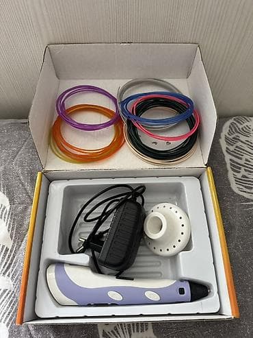 робот пылесос: 3D-ручка 3DPEN-2 с ЖК-дисплеем Комплектация: - 3D-ручка (фиолетовый — 1