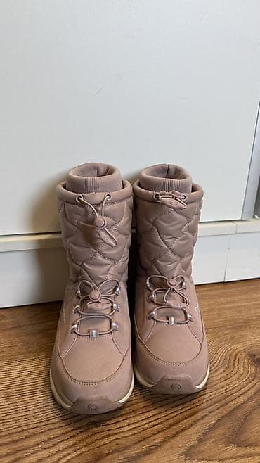 обувь подросковый: Зимние сапоги Outventure (женские) - Цвет: пудрово‑розовый - Высокий — 1