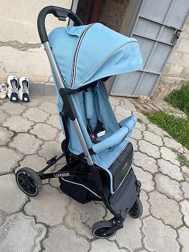 mama doona: Коляска, цвет - Голубой, Б/у — 4
