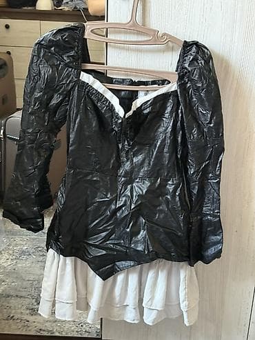 клубное платья: Вечернее платье, Коктейльное, Короткая модель, С рукавами, M — 2