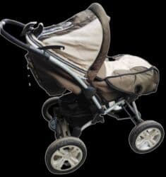 продаю в связи с переездом: Коляска, цвет - Коричневый, Новый — 1