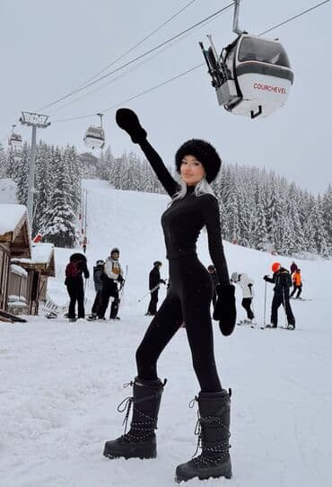 легинсы: Черные женские леггинсы для спорта и повседневной носки. - Высокая — 2