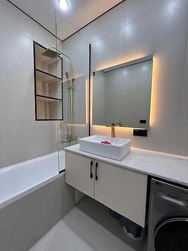 14: 2 комнаты, 70 м², Кок-Жар ж/м Элитка, 12 этаж, Евроремонт — 3