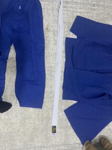 Спорт и отдых: Кимоно (ги) для дзюдо/джиу‑джитсу, синего цвета - Комплект: куртка и — 2