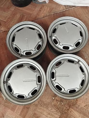 Шины и диски: Железные Диски R 14 Volkswagen, Комплект, Б/у — 1