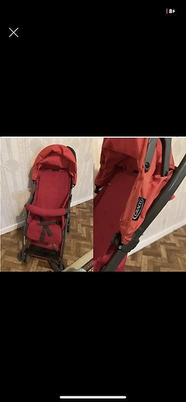 graco коляска прогулочная: Прогулочная коляска Graco, цвет красный. Особенности: - Легкая — 1