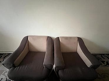 масажный кресло: Комплект мягкой мебели, Б/у, Самовывоз, Платная доставка, цвет - Коричневый — 4