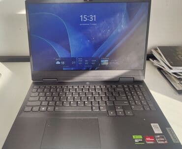 hyper x cloud: Ноутбук, Lenovo, 16 ГБ ОЭТ, AMD Ryzen 5, 15.6 ", Колдонулган, Татаал эмес тапшырмалар үчүн, эс тутум NVMe SSD — 1