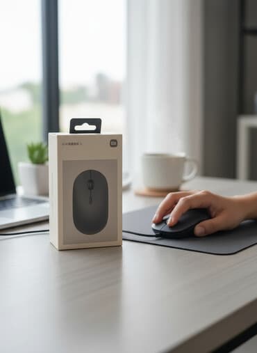 Ноутбуктар: Беспроводная мышь Xiaomi (Mi) – модель, изображенная на коробке — 1