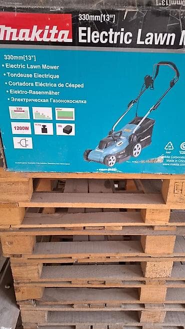 Үй жана бакча: Электрическая газонокосилка Makita - Ширина скашивания: 330 мм (13") — 1