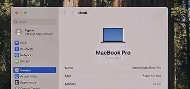 note: MacBook Pro 16” M1 Max / 32GB / 512GB — рабочая станция в корпусе — 2