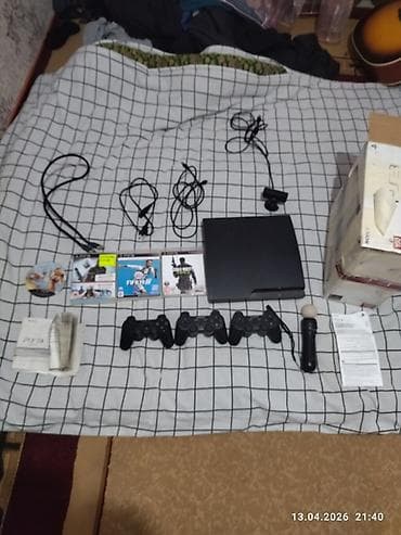 Игровая консоль Sony PlayStation 3 (Slim), модель CECH‑2508B, полный