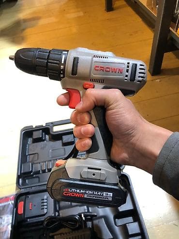 Үй жана бакча: Аккумуляторная дрель-шуруповерт CROWN CT21055L (Crown Professional) — 6
