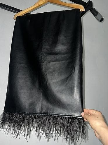 юбка эко кожа: Юбка, Модель юбки: Прямая, Миди — 1