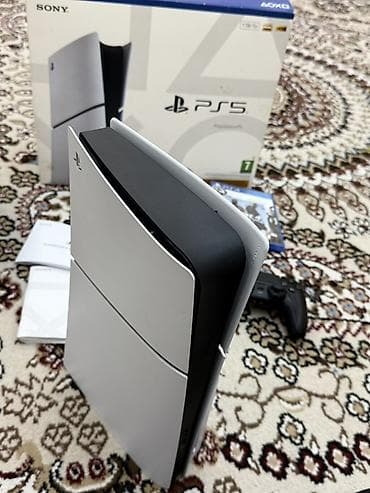 Техника и электроника: PlayStation 5 (версия с дисководом), объем 1 ТБ. В комплекте: Пс 5 — 4
